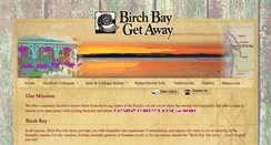 Desktop Screenshot of birchbaygetaway.com